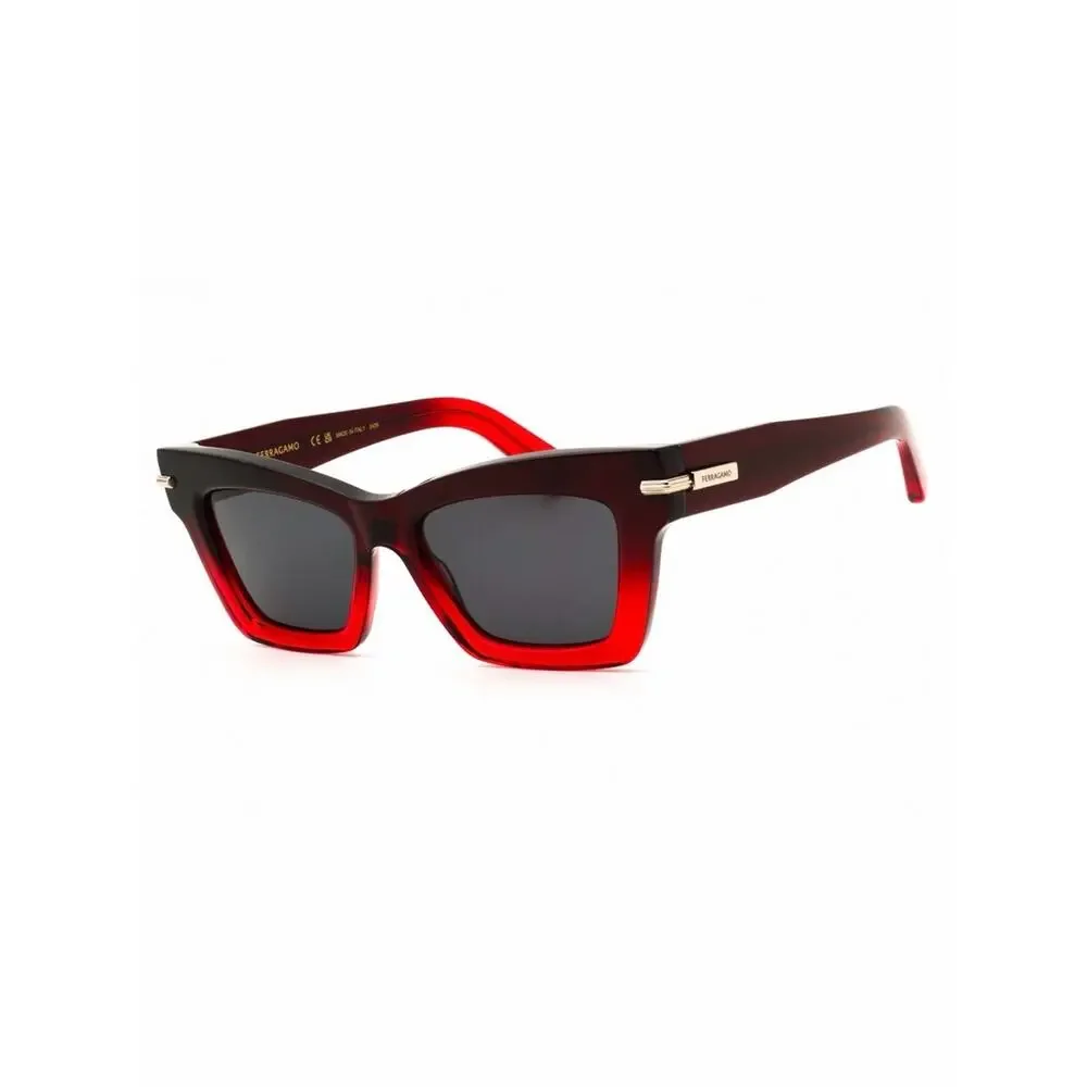 New Salvatore Ferragamo SF2031S 615 Women’s Burgundy Square Frame Sunglasses